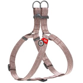 Re Cotton Dog Harness Eco Friendly for Small Dogs Medium Large Dogs Reflective Dog Harness with Adjustable Size for Male Female Dogs Brown Color