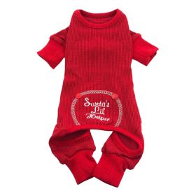 Christmas Dog Pajama (Color: Santa's Lil' Helper, size: small)